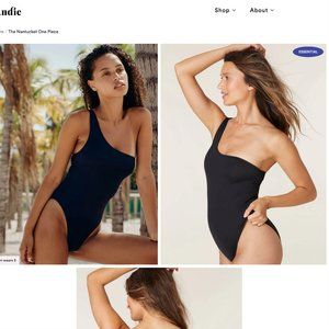 Andie Black Nantucket swimsuit BRAND NEW size XS